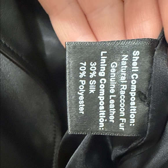 IRO Leather Jacket with Faux Fur Sleeves - Picture 3 of 3